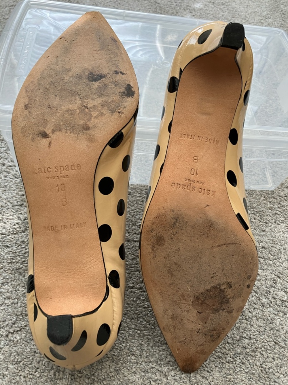 Adorable Kate Spade Patent Kitten Heels size 10 - Picture 8 of 10